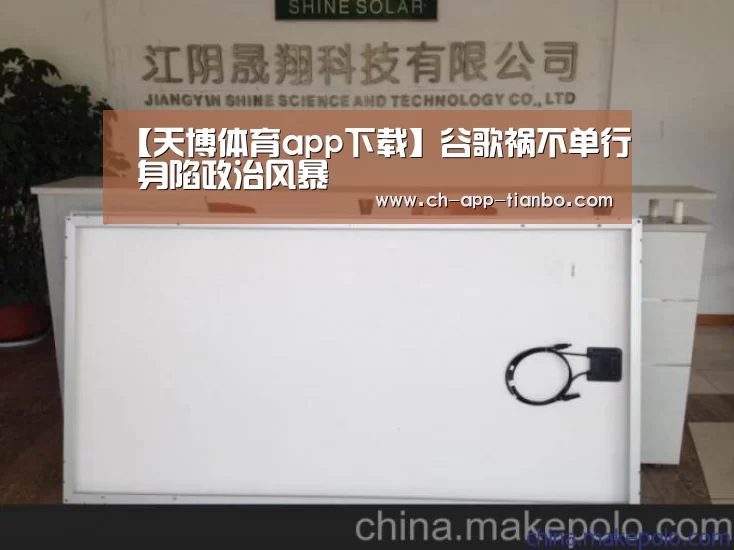 【天博体育app下载】谷歌祸不单行 身陷政治风暴(图3) 天博体育官网
